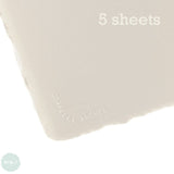 Watercolour Paper - SHEET - ARCHES AQUARELLE -  FIVE SHEETS - 140lb/300gsm -  22 x 30" - SATINE  (SMOOTH/Hot Pressed)