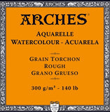 Watercolour Paper - SHEET - ARCHES AQUARELLE - SINGLE -  140lb/300gsm -  22 x 30" – TORCHON (ROUGH)