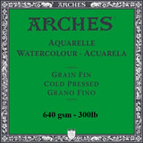 Watercolour Paper - SHEET - ARCHES AQUARELLE -  FIVE SHEETS - 300lb/640gsm -  22 x 30" - FIN  (NOT/Cold Pressed)