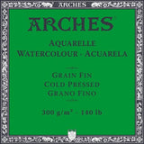 Watercolour Paper - SHEET - ARCHES AQUARELLE -  FIVE SHEETS – 140lb/300gsm -  22 x 30" - FIN  (NOT/COLD Pressed)