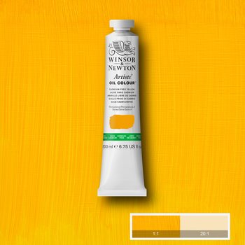 ARTISTS OIL COLOUR - Winsor & Newton Artists' - 200ml tube - Cadmium-Free Yellow