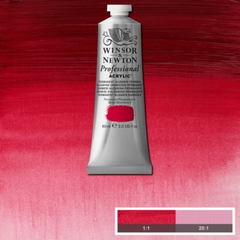 ACRYLIC PAINT -  Winsor & Newton PROFESSIONAL - 60 ml tube - Permanent Alizarin Crimson