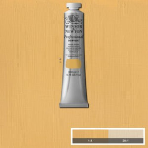 ACRYLIC PAINT - Winsor & Newton PROFESSIONAL - 200ml Tube -  Naples Yellow