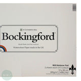 WATERCOLOUR PAPER PAD -Bockingford Tint 'RAINBOW' - 10 sheets - 5 assorted colours -300gsm NOT Surface - 19 x 28 cm