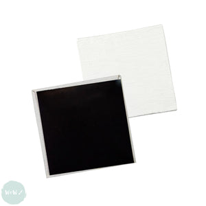 Canvas Board - BLACK primed 100% cotton - Daler Rowney SIMPLY - MINI - MAGNETIC - 2.6" SQUARE