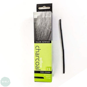 Willow Charcoal - Daler Rowney - THIN - 15 sticks