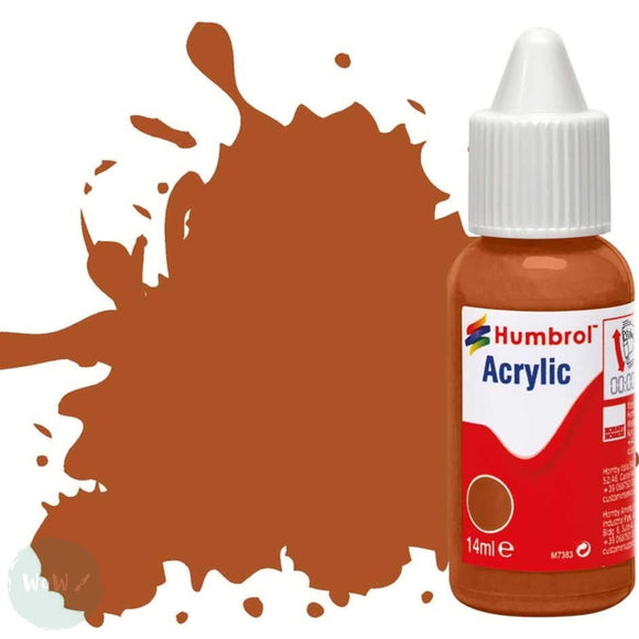 Hobby Paint -  ACRYLIC Humbrol - 14ml  – MATT –  062 Leather