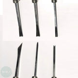 BLOCK / LINO PRINTING - CUTTING TOOL - DELUXE Wooden Mushroom Head Handles - 6 assorted set