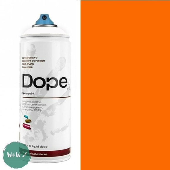 ACRYLIC PAINT - Spray Cans – 400ml - DOPE CLASSIC D-021  ORANGINE