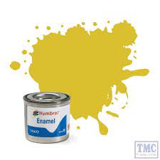 Hobby Paint - ENAMEL - Humbrol – MATT – 14ml Tinlet -	No 081 Pale Yellow