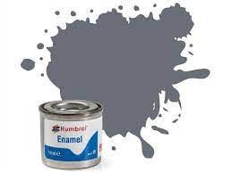 Hobby Paint - ENAMEL - Humbrol – MATT – 14ml Tinlet -	No 145 Medium Grey