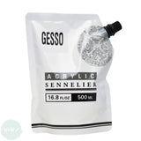 SURFACE PREPARATION - 	Sennelier  - WHITE Gesso Primer - 500ml