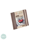 Hardback Watercolour Paper Book - TRAVEL JOURNAL - Hahnemuhle  - TONED 200gsm WATERCOLOUR – BEIGE Book – 14 x 14cm