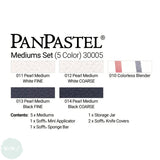 PAN PASTEL - SET - 	5 - Mediums