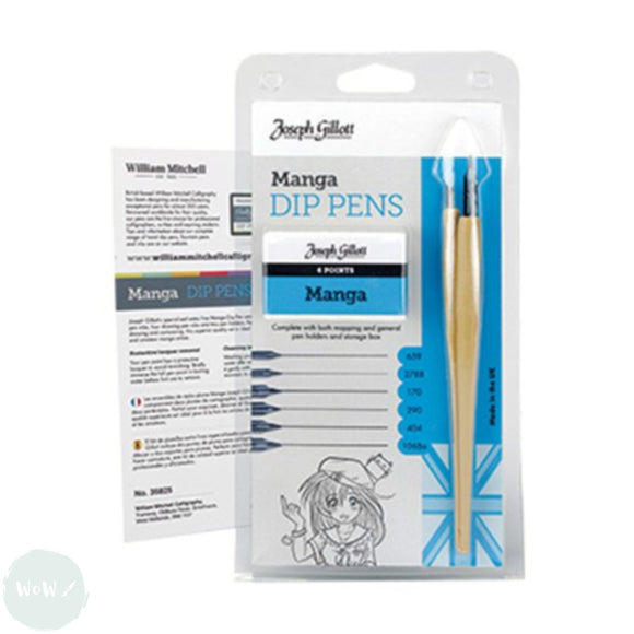 Dip Pen Set- Joseph Gillott MANGA assorted