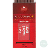 MECHANICAL CLUTCH PENCIL - 5.6mm - LEADS - Koh-i-noor Gioconda Sepia Leads