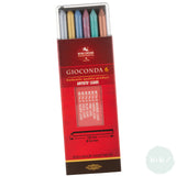 MECHANICAL CLUTCH PENCIL - 5.6mm - LEADS - Koh-i-noor Gioconda 6 x Assorted Metallic Leads