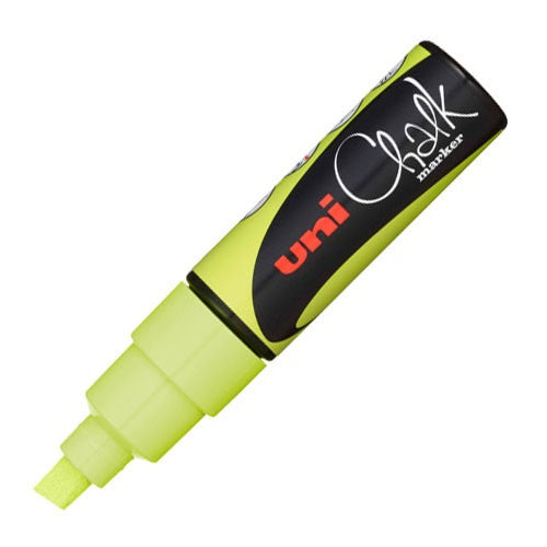 CHALK PAINT MARKERS - Uni POSCA – 8mm Chisel Tip – PWE-8K - FLUORESCENT YELLOW
