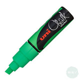 CHALK PAINT MARKERS - Uni POSCA – 8mm Chisel Tip – PWE-8K - FLUORESCENT GREEN