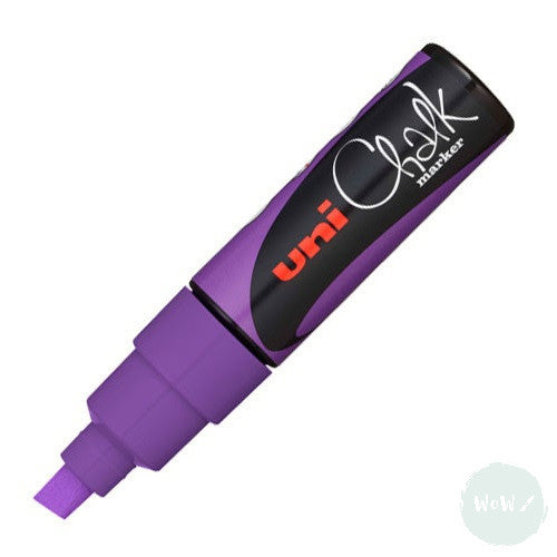 CHALK PAINT MARKERS - Uni POSCA – 8mm Chisel Tip – PWE-8K - VIOLET