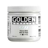 ARTISTS ACRYLIC PAINT - Golden HEAVY BODY -  473ml POT 	Titanium White  I