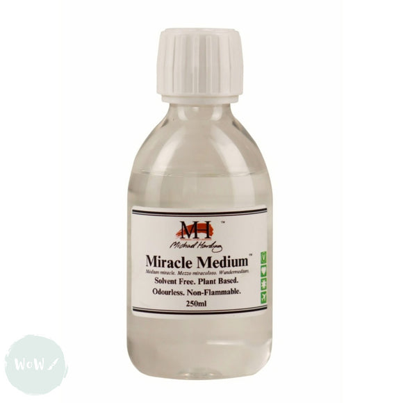 Oil Painting Solvents- Michael Harding - MIRACLE MEDIUM - Odourless THINNER & BRUSH CLEANER - 250ml
