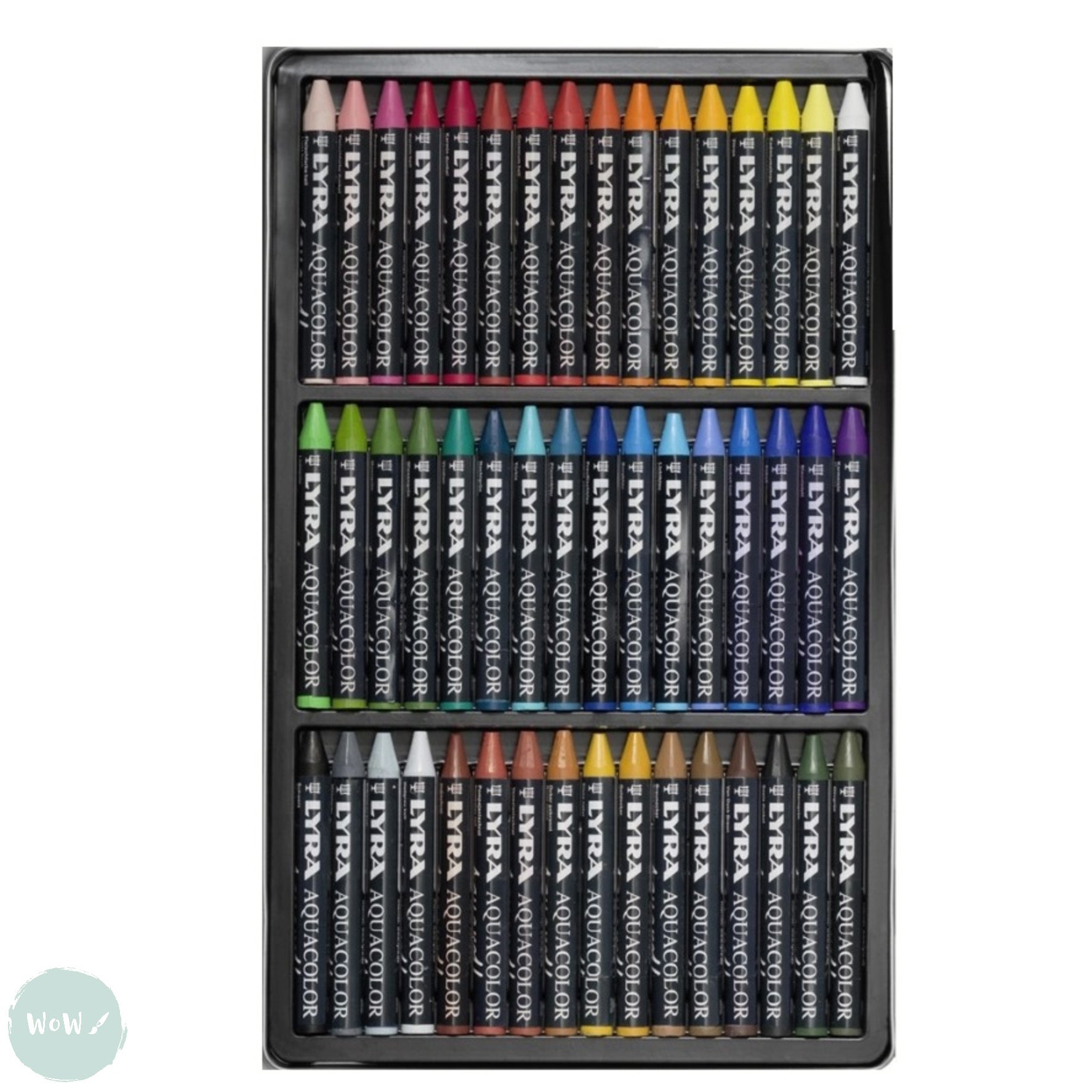 48 Lyra hot Aquacolor Watercolor Crayons B1