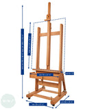 Studio Easel- MABEF - 'H' Frame - with hand cranked height adjustment - M04