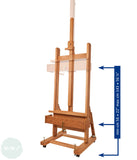 Studio Easel- MABEF - 'H' Frame - with hand cranked height adjustment - M04