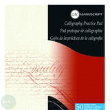 Calligraphy Paper Pad -Manuscript Calligraphy Practice Pad - 50 sheets A4