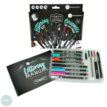 Calligraphy Fountain Pen Set - MANUSCRIPT Lettering Kit – WoW Art Supplies