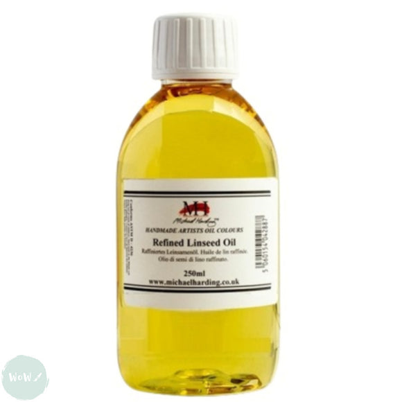 Oil Painting Oils - MICHAEL HARDING - Artists Refined Linseed Oil - 250ml