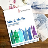 Mixed Media pad - Hahnemuhle - UNIVERSAL PAD - 310gsm - 30 x 40cm