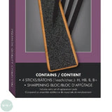 Compressed Charcoal Sketching Sticks - NITRAM Starter Kit - 4 Sticks & Sharpening Block