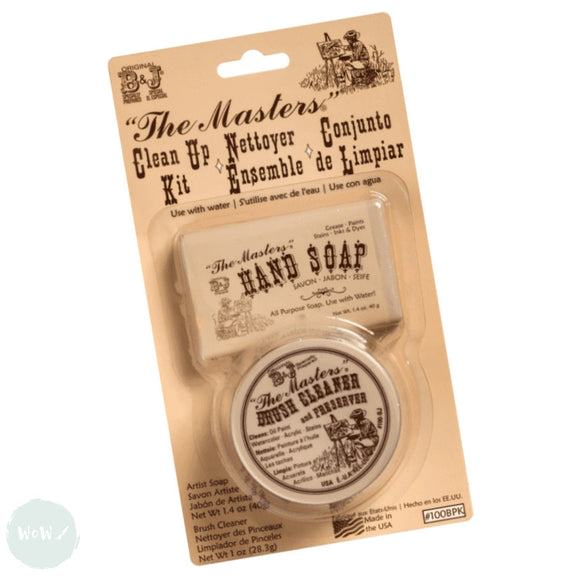 “The Masters”® Clean-up Kit - Soap bar and Brush Cleaner & Preserver