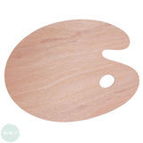 Wooden palette- Oval - 16 x 12" (40 x 30 cm)