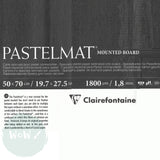 Clairefontaine Pastelmat Mounted Board 1800 micron, 50 x 70cm - Anthracite SINGLE SHEET