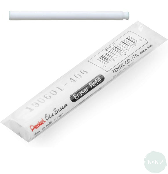 Eraser- Pentel Clic Eraser REFILLS (pack of 2)