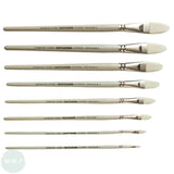 Oil & Acrylic Paint Brush - Pro Arte - Series D - BRISTLENE Synthetic Bristle – FILBERT – 14