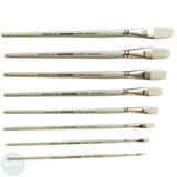 Oil & Acrylic Paint Brush - Pro Arte - Series D - BRISTLENE Synthetic Bristle – FLAT – 0