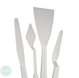 Painting / Palette Knife, - NYLON Set of 5 assorted