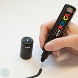 PAINT MARKER - POSCA - Set - 11  x PC-5M & 1 x PC-7M plus free pen pouch - PASTEL Colours