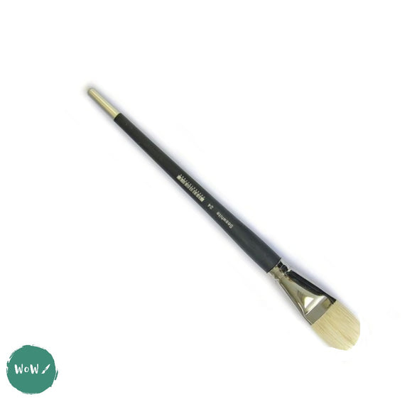 ARTIST HOG  Bristle Brush-  FILBERT - 24 Long handle