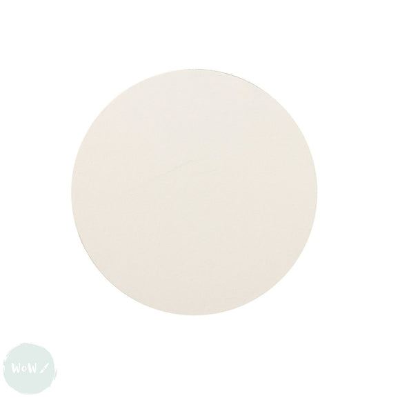 Circular WHITE PRIMED Canvas Board - CLAIREFONTAINE - 30 cm  Dia.