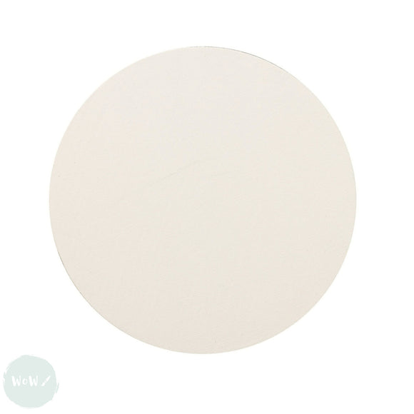 Circular WHITE PRIMED Canvas Board - CLAIREFONTAINE - 40 cm  Dia.