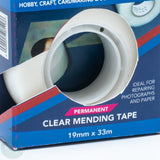 ADHESIVE TAPE - ACID FREE - Clear Mending Tape - 19mm x 33m