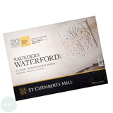 Watercolour Paper - BLOCK - Saunders WATERFORD - 140lb / 300gsm - ROUGH Surface -  14 x 10"