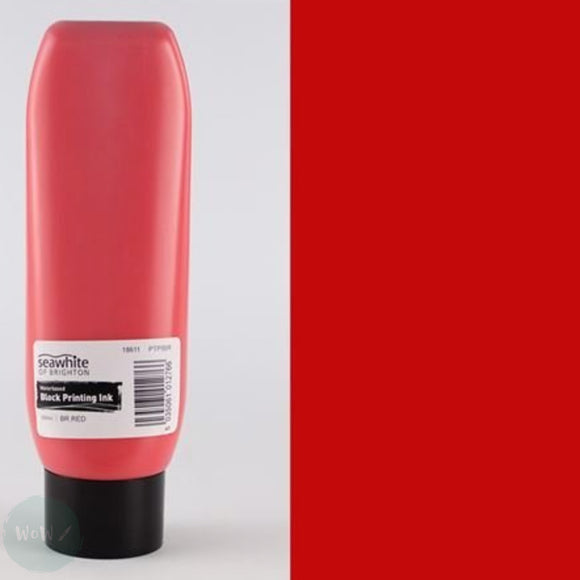 BLOCK / LINO PRINTING - INK - Water-based - 300ml - BRILLIANT RED