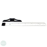 T-SQUARE - Detachable - 60cm (A2) - CLEAR ACRYLIC - Metric & Imperial markings