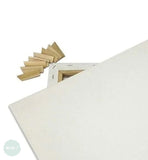 Artists Stretched Canvas - STANDARD Depth - WHITE PRIMED Cotton - SINGLE  - 350 gsm  - STUDENT - A3 (297 x 420 mm, 11.7 x 16.5”)